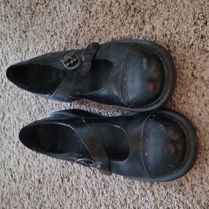 Dr. Martens Wedge Mary Janes With Buckles